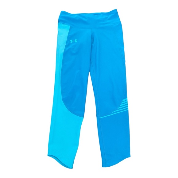 Under Armour Women's Armour Fly Fast Graphic Crop, Deceit (439)/Venetian Blue, M - Picture 1 of 9